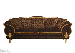 Design Sofa Orient Rasta Samt 3 Sitzer neu  