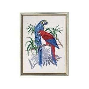 Blue Macaws Counted Cross Stitch Kit