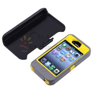 OtterBox Defender Series Case Cover W/Belt Holster For iPhone 4S Sun 