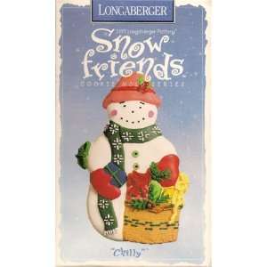   Pottery Cookie Mold 1997 Snow Friends Series   Chilly