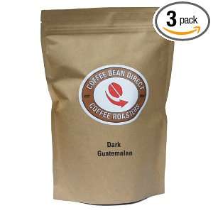 Coffee Bean Direct Dark Guatemalan, Whole Bean Coffee, 16 Ounce Bags 