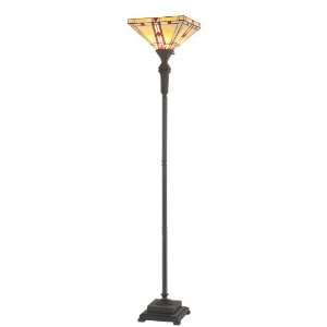   TF960UVB Vintage Bronze Contemporary / Modern One Light Torchiere Lamp