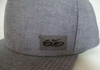 Nike 6.0 Chore Fitted Obsidian Gray Chambray Hat Ball Cap NWT  