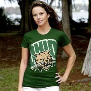 My U Ohio Bobcats Ladies Green Gigantor T shirt Sports 