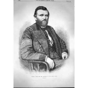 1869 Portrait General Grant President United States