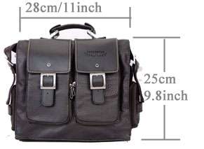 Mens fashion leather shoulder bag Messenger casual handbag briefcase 