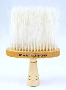   HANDLE PROFESSIONAL BARBER GROOMING FLAT HORSE HAIR NECK DUSTER 445