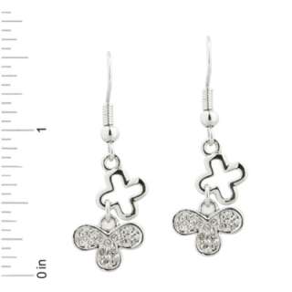 lucky 4 leaf clover charm drop earrings add a pair of lucky clover 