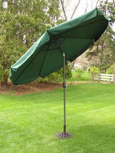 Foot Forest Green Outdoor Patio Deck Market Umbrella  