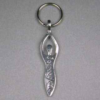 Unique Pewter Journey Well Goddess Key Chain, KC5  