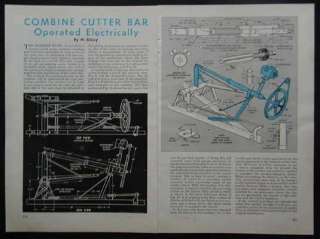 Combine Cutter Bar Electric Control Unit How To PLANS  