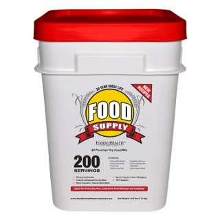 Food Supply 200 Serving Meals   Ready to eat every day of the week or 