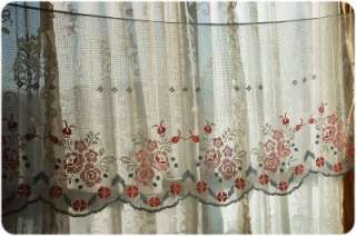 Vintage Hand Filet Lace Cotton Piano Cover Curtain  