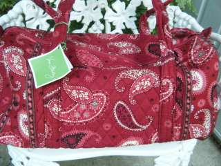 VERA BRADLEY Small Duffel Bag MESA RED Retired, New with Tags  