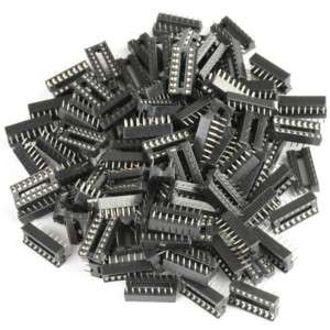 100x 16 Pin DIP IC Retention Contacts Sockets #21  