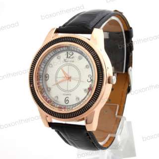 New Fashion PU Band Women Lady Trendy Charm Analog Quartz Wrist Watch 