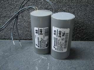 Advance 7C550P24RA 55MFD 240 Vac 50/60Hz Capacitors (2)  