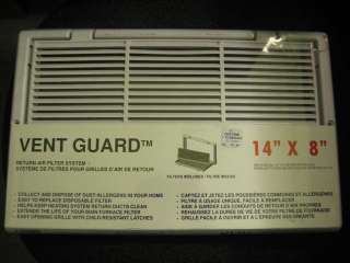 Vent Guard RETURN AIR GRILLE 14 x 8 10039 furnace air retrofit 