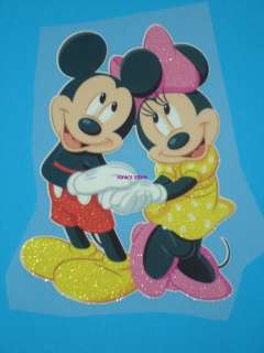 MICKEY & MINNIE MOUSE Iron On Heat Transfer Patch Motif Applique 