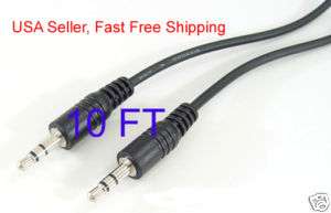 10 FT 3.5MM AUXILIARY AUX AUDIO CABLE  