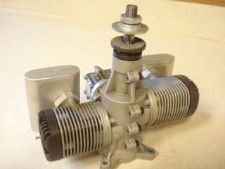 MVVS 1.20 TWIN 2 CYCLE R/C MODEL AIRPLANE ENGINE ** vg. cond 