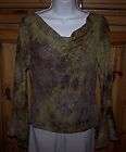 Ladies MESMERIZE Brand Stretch Top Shirt Size Small