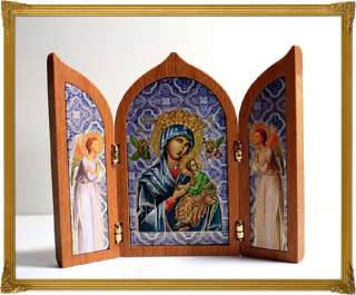Catholic Triptych Travel Shrine Our Mother of Perpetual Help  