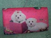 Blossom Ladies Wallet Clutch Maltese Dog Puppy Puppies Wallets  
