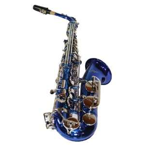 blaues Alt Saxophon Eb + ABS Koffer & Zubehör  
