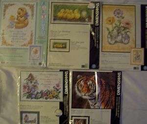 STAMPED CROSS STITCH KITS, CHOOSE YOUR FAVORITE ONE  