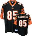 Chad Johnson Black Reebok NFL Premier Cincinnati Bengals Jersey