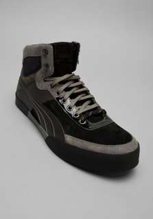 ALEXANDER MCQUEEN PUMA Trail Mid in Black/Charcoal Gray/Black at 