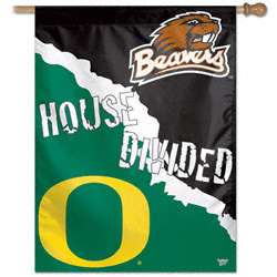 Oregon Ducks vs Oregon State Beavers Vertical Flag 27x37 Banner 
