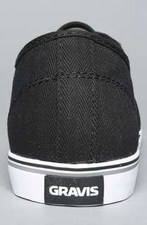 Gravis The Slymz Sneakers in Black  Karmaloop   Global Concrete 