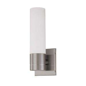 Green Matters Link 1 Light Brushed Nickel Tube Wall Sconce HD 3953 at 