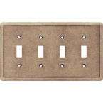    4 Gang Noche Toggle Switch Wall Plate  