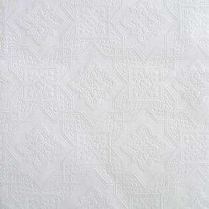 The Wallpaper Company 56 Sq.ft. White Paintable Wallpaper (WC1285678 