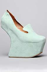Jeffrey Campbell The Blyke Shoe in Mint Suede, Shoes for Women