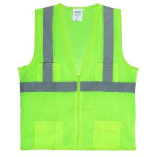 Cordova Hi Vis Lime Green Reflective Safety Vest Class 2 Size 2XL 