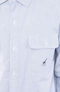 LRG The Team Coach Buttondown Shirt in Blue  Karmaloop   Global 