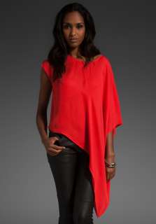 SASS & BIDE Five Times Over Asymmetrical Top in Pop Red at Revolve 