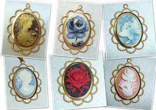 Beautiful Cameos   Roses, Butterflies, Women   Victorian, Steampunk 