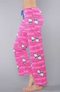 Hello Kitty Intimates The Pink Beauty Word Print PJ Pant in Hot Pink 