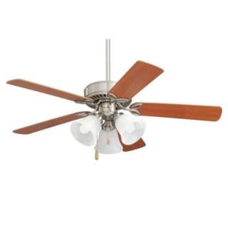   Light Ceiling Fan Maple/ Natural Cherry Blades Brushed Steel Finish