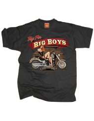 Shirt Big Boys Motorcycle Pin Up, Gr. S bis 5XL