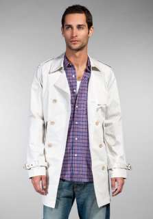 SHADES OF GREY BY MICAH COHEN Inspector Trench Coat in Ivory Coast at 
