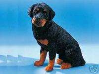 ROTTWEILER DOG PLUSH FURRY ANIMAL COLLECTAIBLE TAXIDERM  