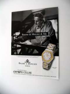 Baume & Mercier Malibu Collection Watch 1994 print Ad  