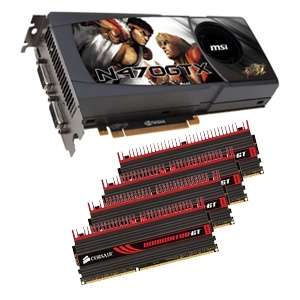 MSI GeForce GTX 470 Video Card w/ Corsair Dominator GT 8GB PC15000 