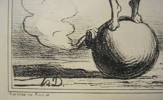 HONORÉ DAUMIER DOUBLE ORIGINAL 1898 PRINT FOR CHARIVARI  